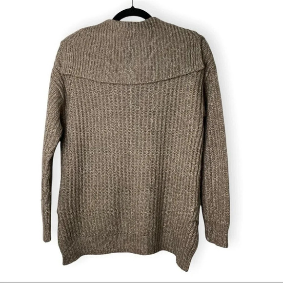 cloth.  by RD Oversized Cowl Neck Brown Knit Sweater - Picture 2 of 6